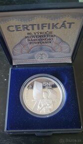 80 výročie SNP Ag Medaila Proof - 2