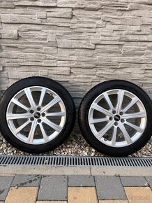 5x112 R19 Original Audi disky + 225/50R19 zimné pneumatiky - 2