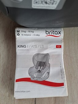 Autosedacka Britax King II 9-18kg - 2