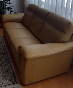 Kožená troj sedačka NATUZZI - 2