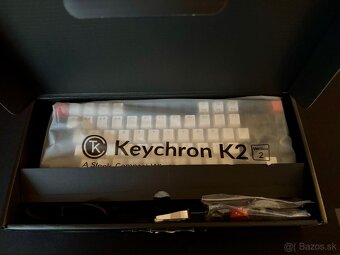 Keychron K2 (nova) + wooden palm rest - 2