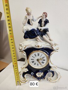 Porcelánové hodiny - Royal Dux - 2