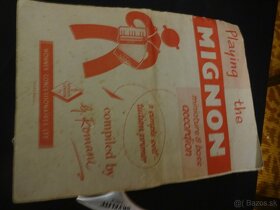 starožitná škola hry na akordeon HOHNER Mignon z r 1956 - 2