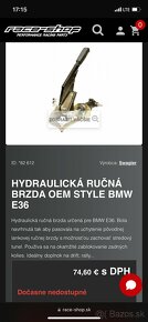 Hydraulická Ručná brzda BMW E36 - 2