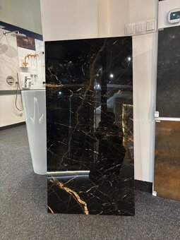 Dlažba Marquina black 60x120 gold nero design - 2