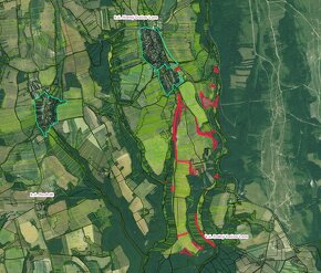 Dolný Dačov Lom – 105.000 m2 LESOV (18,5% z Urbáru) - 2