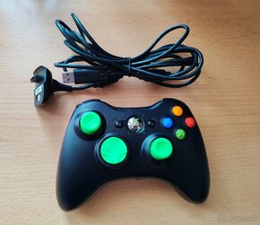 Xbox 360 ( Originál )  bezdrôtový ovládač +  Kábel - 2