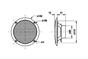 Reproduktor Visaton FR 13 WP - 4 Ohm - 2