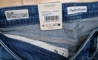 Nové prémiové rifle PEPE JEANS s visačkami, veľkosť 32/32 - 2