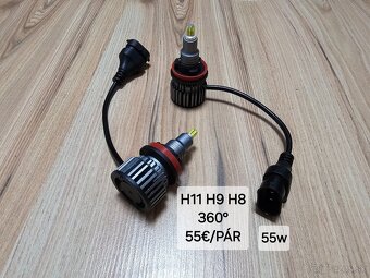 LED H11/ H9/ H8 80w aj ine LED a diagn.pristroje - 2