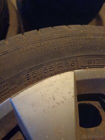 Pneumatiky Michelin s diskami 195/55 R 16 4ks 60€ - 2