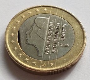 Chyborazba - 1 euro Holandsko 2000 - 2