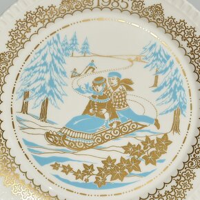 Vianoce - 5 ks Porcelánové taniere z Anglicka - 2