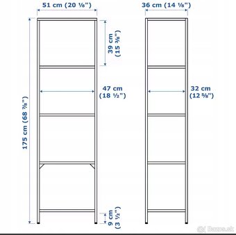 Polica REGÁL IKEA 51x175 - 2