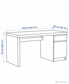 Pracovný stôl ikea MALM - 2