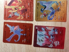 Pokémon karty zlaté strieborné čierna a farebné - 2