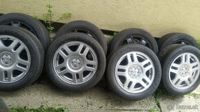 Disky Volkswagen 5x100 R16 strieborne a cierne - 2