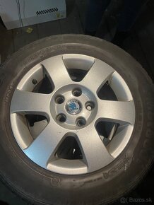 ALU disky 5x112 r15 Octavia + letne pneu - 2