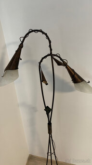 Luster + stojacia Lampa - vintage , rustikalna - 2