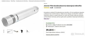 Štúdiové kondenzátorové mikrofóny: ALCTRON T01A - 2