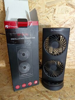 13" dvojitý oscilačný vežový ventilátor - 2