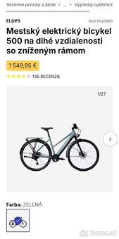 Mestský elektrický bicykel na dlhé vzdialenosti - 2