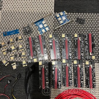 Mining príslušenstvo - Riser, PCIe splitter, M2 to Pcie atď - 2