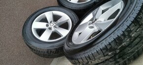 Alu Škoda 5x112 a letné Bridgestone 215/65 R17 - 2