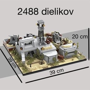 Stavebnica 2.sv vojna + 26ks postavičiek typ lego - 2