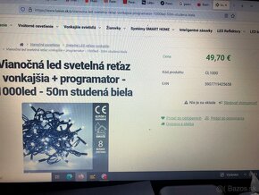 na predaj 50m retaz svetelna - 2