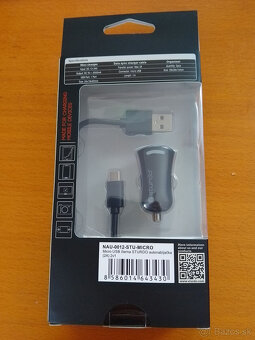 Autonabíjačka a univerzálny micro USB kábel (2 v 1) - 2