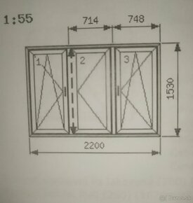 Predaj plastoveho okna- 3-sklo - 2