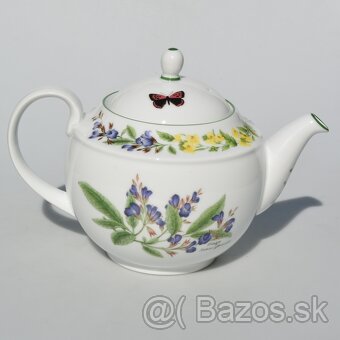 Nádherná bylinková porcelánová sada - čajník + dvojset + - 2