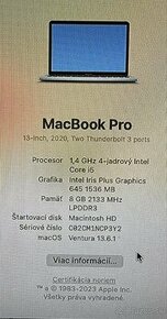 Predám Macbook Pro 2020 512gb vadny dysplay ..199e - 2