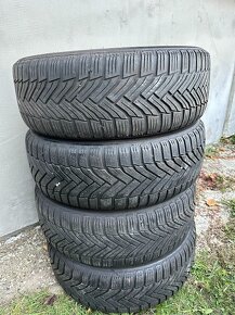 Plechové disky +Zimne pneu Michelin 205/55 R16 5x112 - 2