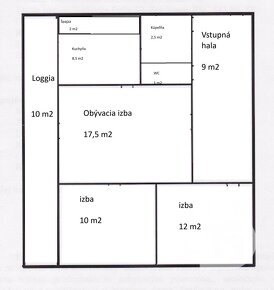 Veľký 3 izbový byt v tichej lokalite vhodný na rekonštrukciu - 2