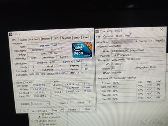 Predam Intel xeon E5450, doska EG45M-UD2H, 8GB ddr2 - 2