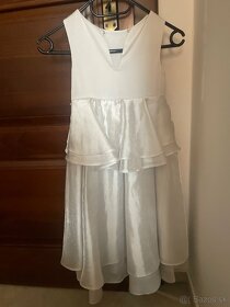 Biele šaty pre dievčatko veľkosť 5r. - 2