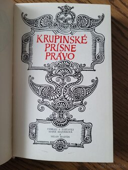 Krupinské prísne právo - 2