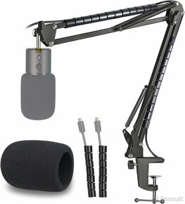 Predám herný mikrofón Razer Seiren + rameno/popfilter - 2