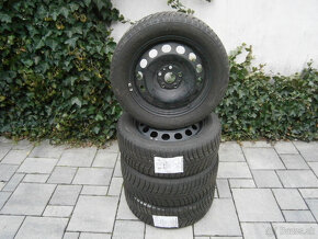 Predám 4x zimné pneu + disky 5x112 BRIDGESTONE 205/55 R16 91 - 2