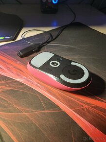 Logitech PRO X Superlight Magenta + podložka HyperX - 2