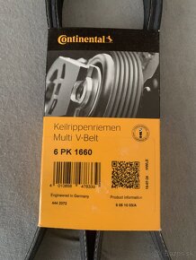 Ozubený Klinový remeň NOVÝ  6 PK 1660 Continental - 2