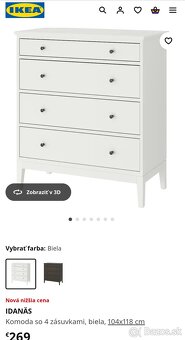 IKEA komoda Idanäs 4 zásuvkova - 2