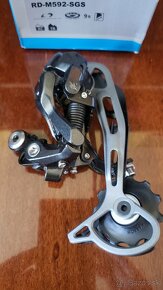 Shimano Deore RD-M592 prehadzovačka 3x8 & 3x9 - 2