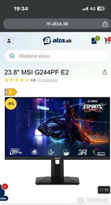 Predam monitor MSI 24” 1080p 180hz - 2