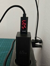 USB C/Micro napájací kábel s ukazovateľom napátia a prúdu 1m - 2