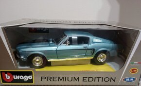 1:18 FORD MUSTANG GT COBRA JET 1968, Bburago - REZERVE - 2