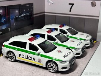 Audi A6 Avant Polícia SR 1:43 - tónované sklá, EVČ vozidla - 2