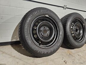 Sada Plechových diskov 5x112+Dunlop 195/65 R15 - 2